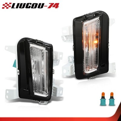 Front Turn Signal Lights Driver & Passenger Side Fit For Cadillac XT5 2017-2019