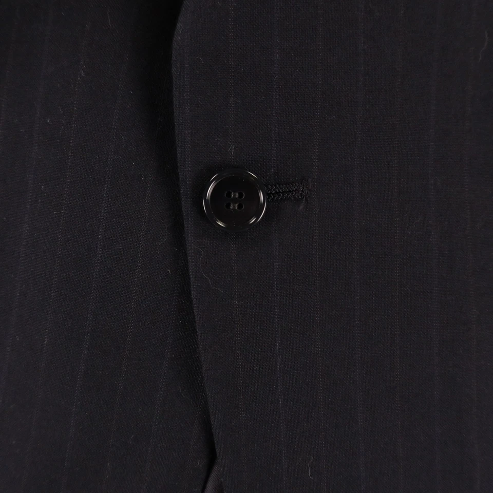 VTG Hopsack Suit Mens M MT 42L Blue Chalk Stripe Made USA 34x31 NEW - Image 4 of 4