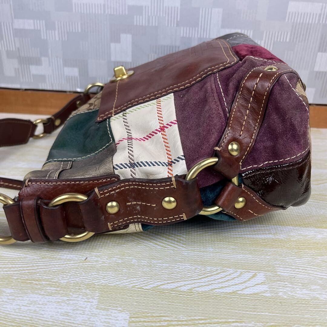 Coach Legacy Patchwork Signature One Shoulder Bag Mul… - Gem