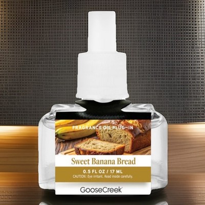 Goose Creek Fragrance Oil Plug-In Refill- Sweet Banana Bread (0.5 fl oz)