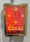 Vintage 1990 Coors Beer Red Light Up Illuminated 12x17 Clock