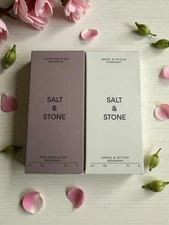 Salt & Stone Deodorant  ( Lot of 2)  Black Rose &Oud ,Santal & Vetiver 2.6oz