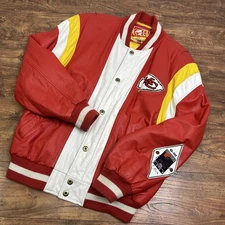 VTG 90s G-III Carl Banks Men’s M Kansas City Chiefs NFL Leather Varsity Jacket