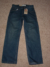 Levi's 550 Adjustable Waist Tapered Leg Medium Wash Size 10 25x25 Kids NWT'S 