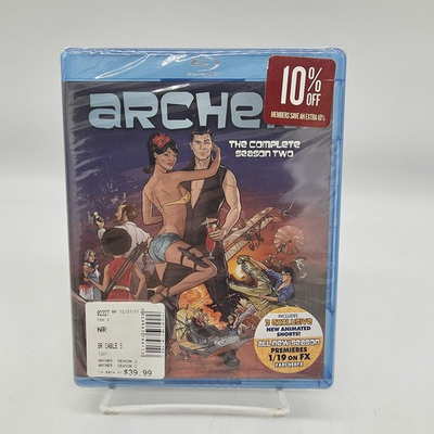 #ad Archer The Complete Season Two BLU RAY Widescreen Brand New Sealed $24.95