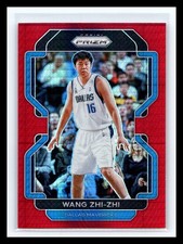 🔥 WANG ZHI-ZHI 2021-22 PRIZM RED HYPER HOLO REFRACTOR 50 PRINTED SSP # 273