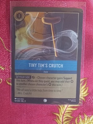 FOIL Tiny Tim's Crutch 167/204 WINTERSPELL Lorcana TCG Card item at your side