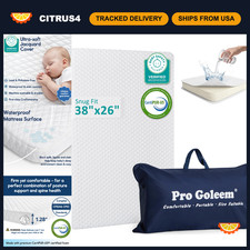 Waterproof Pack and Play Mattress 38"x26" for Babies - Comfortable Safe Sleep