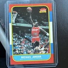 1986 Fleer #57 Michael Jordan Rookie Card – Chicago Bulls – Authentic – Ungraded