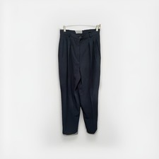 Liz Claiborne Collection Trousers Pants Womens 12 Dark Blue Pleated Hi-Rise