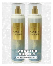Bath & Body Works Vanilla Romance Fine Fragrance Body Mist Spray 8 oz 2 Pack
