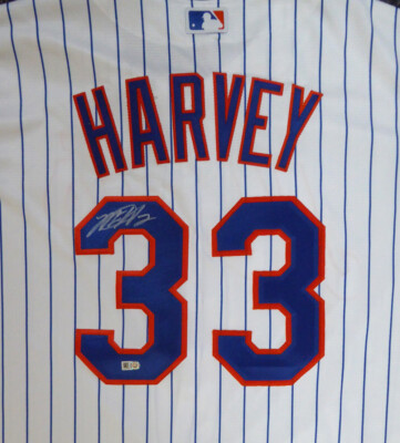 Mets Matt Harvey Autographed White Majestic Jersey Size XL MLB Holo  #HZ302123