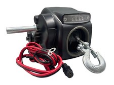12V Winch 2000LBS Boat Trailer Car Electric Quad Puller Heavy Duty