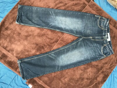 ROYAL BLUE MEN'S 36X34 CLASSIC FIT DENIM JEANS mens PREMIUM JEANS MMM