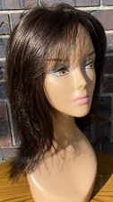 PREOWNED JON RENAU SANDRA SYNTHETIC WIG HANDTIED DOUBLE MONOFILAMENT # 6
