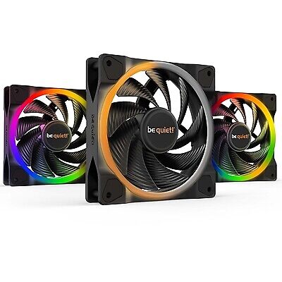 Be Quiet! Light Wings Pwm High Speed Addressable Rgb Fan Pack 120Mm 2500Rpm 4-Pi - Picture 1 of 1