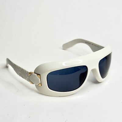 CHRISTIAN DIOR Lady 9522 White Blue Cannage M1I Mask Sunglasses