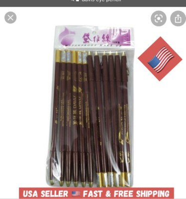 12pcs  Pair Davis Waterproof Lip Eyeliner Pencil Color No.03