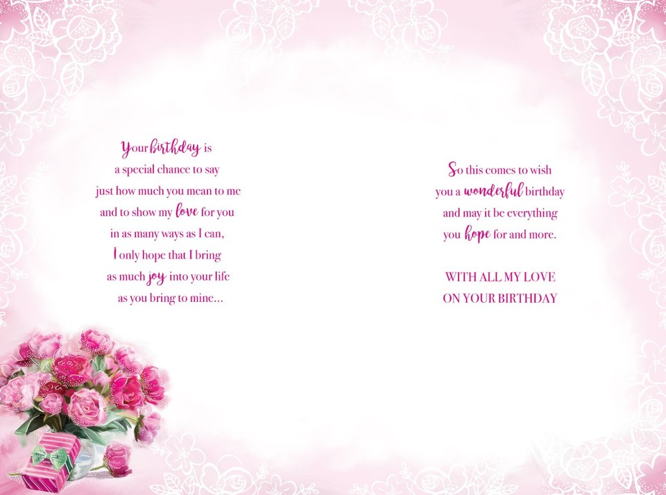 Wife 60th Birthday Card - Special Wife - Age 60 - Artistic Feminine