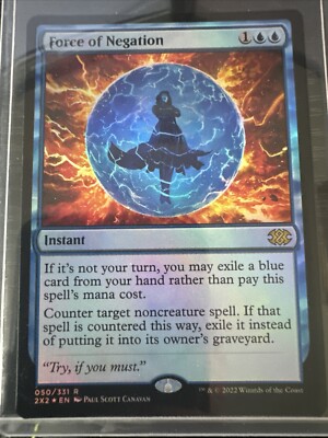 Force of Negation foil 4枚 MTG Force of Negation LP Modern Horizons (Retro Border) (Foil