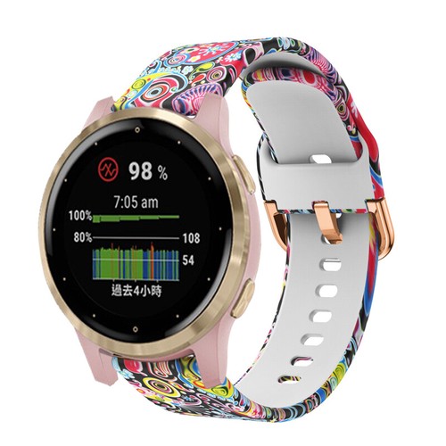 For Garmin Vivoactive 4S Band Color Silicone Strap Replacement Wristband - 第 15/23 張圖片
