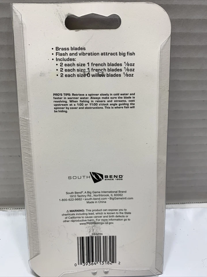 South Bend Spinner Assortment 6 Total (2-1/8)(2-1/6)(2-1/8 0blade) - Image 2 of 2