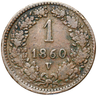 ワンダーフォーゲル1860 Austria-Austria-Franz Joseph I. - Coin - 1 Kreuzer 1860 V - Venice