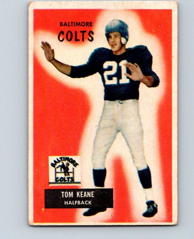 1955 BOWMAN FOOTBALL #30 TOM KEANE                          LOW GRADE KJ