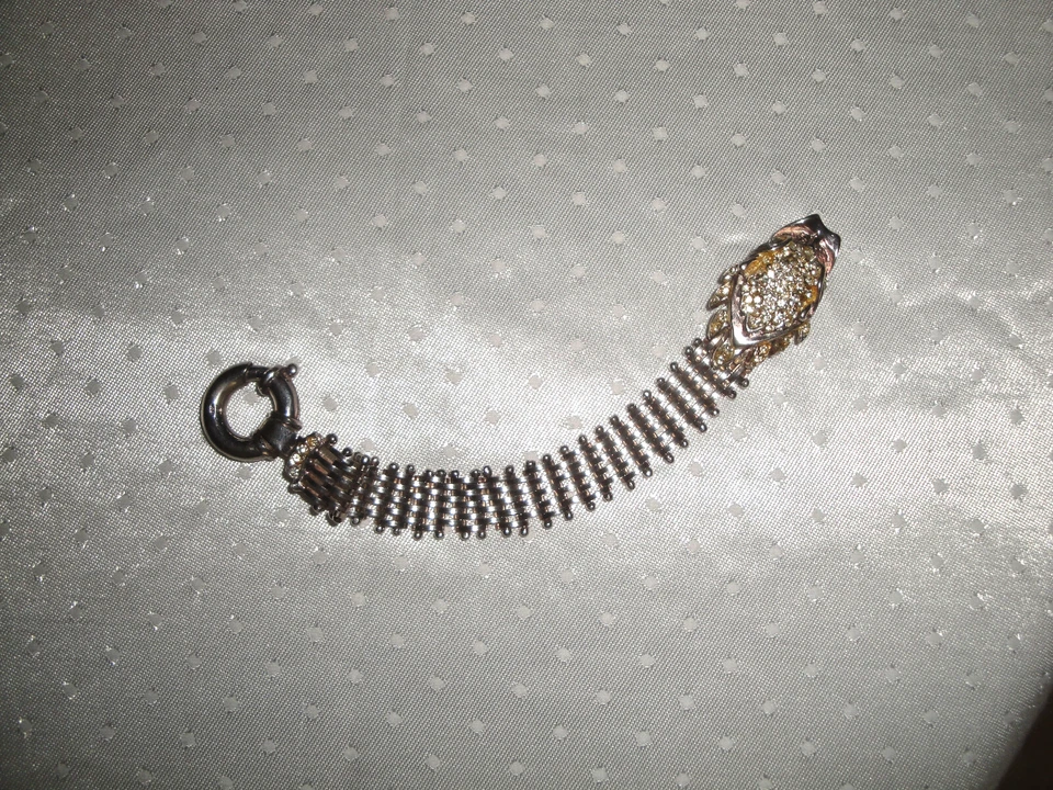 GRande bracciale vintage in Argento 925 massiccio italiano maglia spettacolare - Immagine 3 di 4