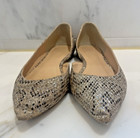 Womens J. Crew Audrey D’Orsay Size 8 Gold Glitter flats snakeskin shoes VGUC — photo 6