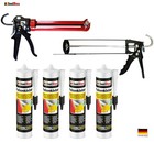 Folienkleber SET Dichtkleber Profi Auspresspistole Dampfsperre Dampfsperrfolie