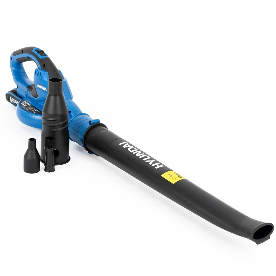 Hyundai Cordless Leaf Blower 20V 200Km/h Air Speed 2Ah Li-Ion Battery & Charger