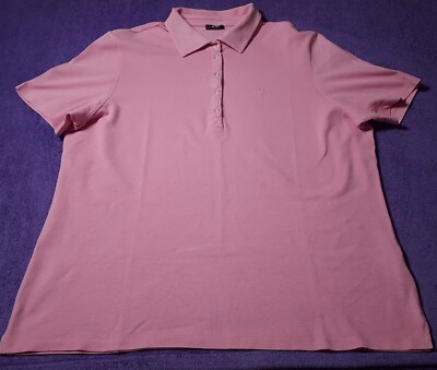 ''Gerry Weber''Poloshirt 96%BW+4%Elasthan Kurzarm Rosa tailliert GR:46 s.Maß!Neuw
