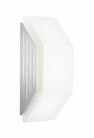 Deutsche WandaußEnleuchte IP44 Edelstahl Opalglas HöHe: Ca. 28,5Cm