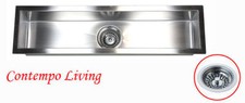 32" Stainless Steel Zero Radius Kitchen Prep Bar Sink