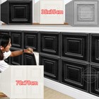 10-50Pcs 3D Foam Tiles Ceiling Stickers Self-Adhesive Waterproof XPE Wall Panels