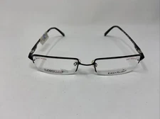 EASYTWIST 876 54/19/145 90 BLACK 360 TURBOFLEX HINGE EYEGLASSES HALF RIM AR29