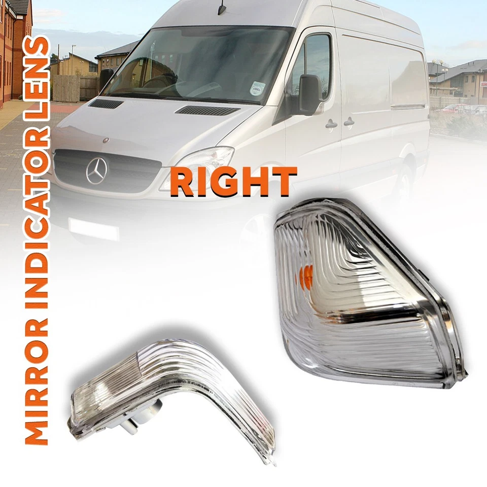Lente indicadora Mercedes Sprinter porta espelho lado direito do passageiro 2007 2017 - Imagem 4 de 4