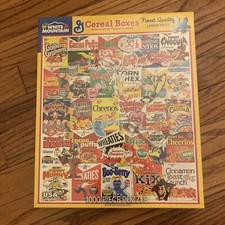 White Mountain General Mills "Cereal Boxes" 1000 pc Puzzle 24" x 30" New