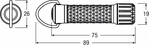 OSRAM Power LED Taschenlampe mini 7,5cm lang, Schlüsselbund, 4000K, mit Batterie - Bild 3 von 3