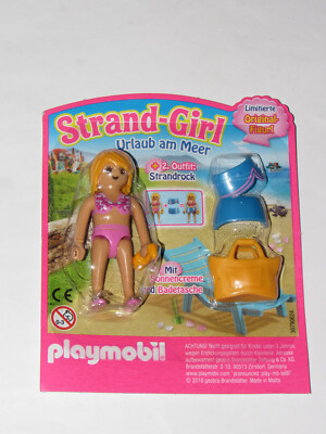 playmobil Limited Edition pink extra Urlaub am Meer Strand-Girl  NEU OVP