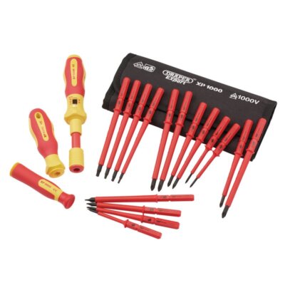 Draper Drehmoment Schraubendreher Set 19tlg VDE austauschbar im Etui XP1000 81762