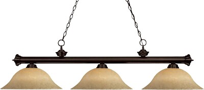Z-Lite 200-3BRZ-GM16 Riviera 3 Light Billiard Light