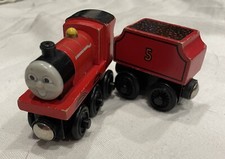 Thomas  Friends Wooden Railway   James  Rare  EUC