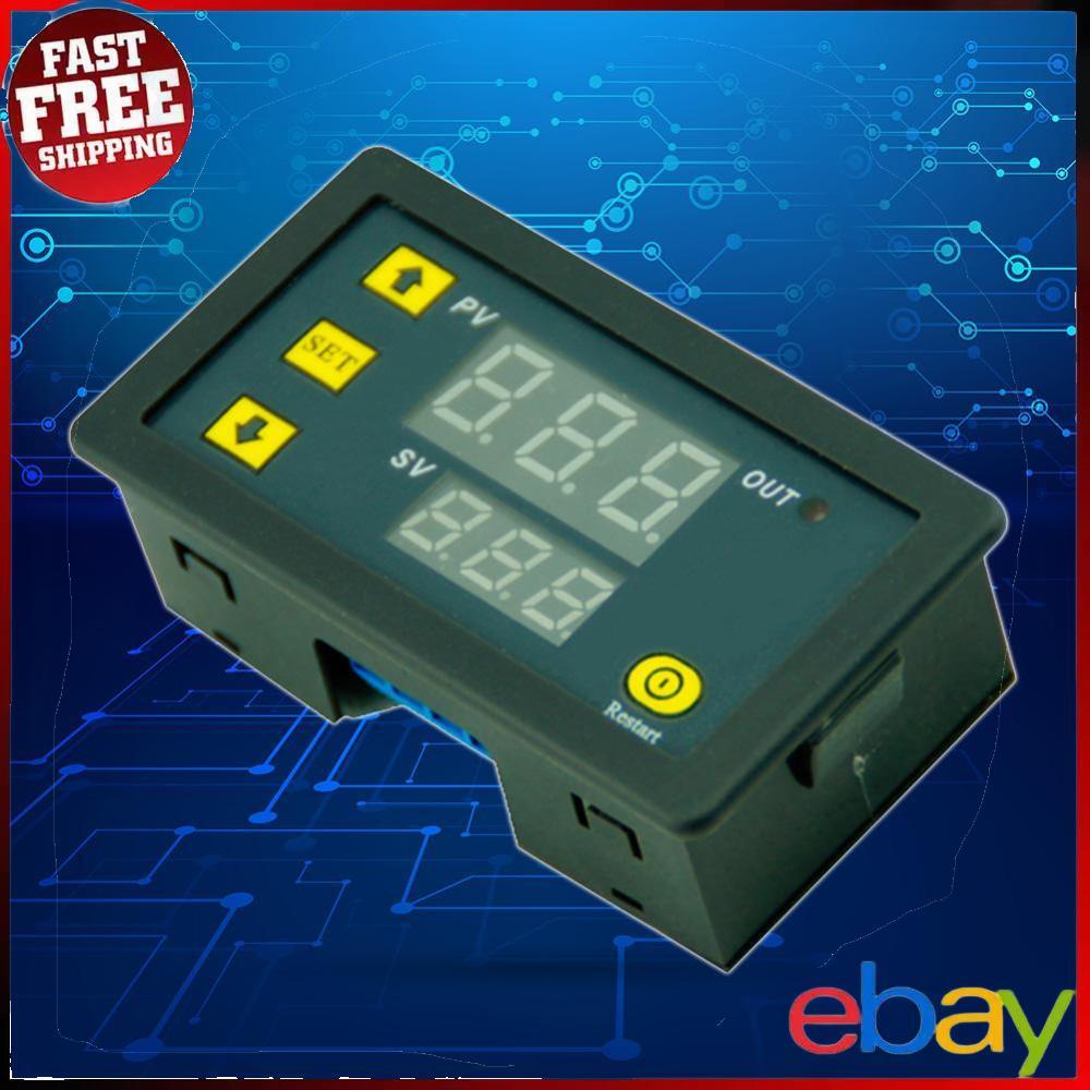 DC12V 20A Digital Display Relay Dual Display Cycle Timer for Smart Control Power