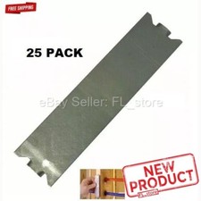 25 PACK Stud Nail Safety Plates Galvanized Steel Pipe Wiring Guard Protector NEW