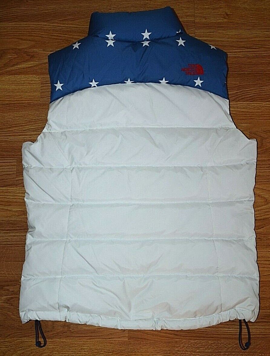 THE NORTH FACE RU/14 Flag Red White Blue 700 Down Puffer THE NORTH FACE RU/14 Flag Red White Blue 700 Down Puffer