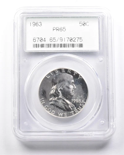 1963 Franklin Half Dollar PR65 PCGS OGH *6599