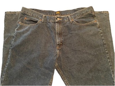 Lee Jeans Denim Relaxed Fit Medium Dark Blue Mens Sz 40X32 Cotton Algodón Pants