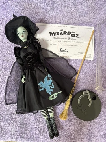 Vintage 2010 Barbie Wizard of Oz Wicked Witch of the West ONLY Doll Pink Label